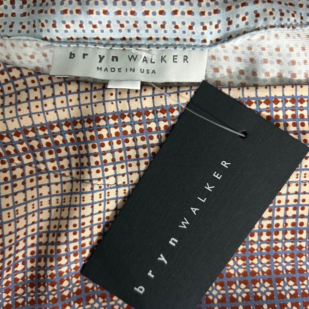 NEW Bryn Walker Resort Shirt Womens 2X New Geometric Print Oversized Boxy Top - Picture 10 of 10